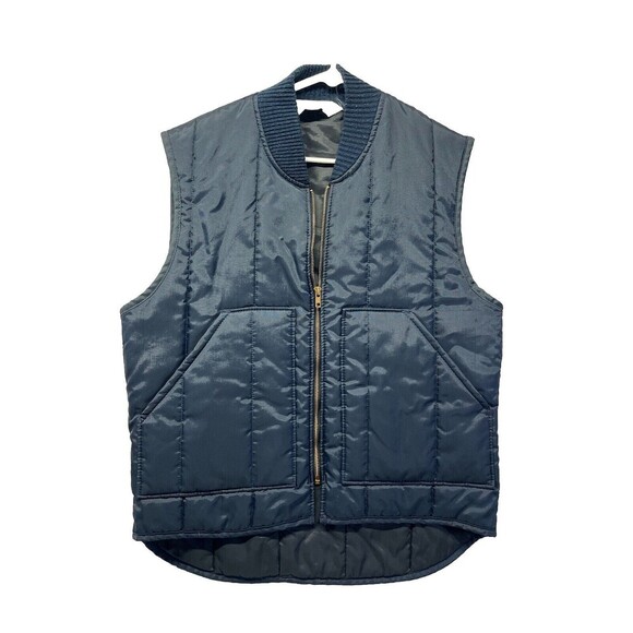 Walls Other - ZERO-ZONE by WALLS Men’s Size Medium Nylon Quilted Insulated Vest Navy Blue